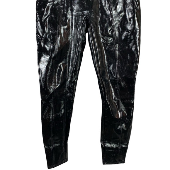 Spanx Faux Patent Leather High Waist Leggings Size Large - Picture 5 of 9